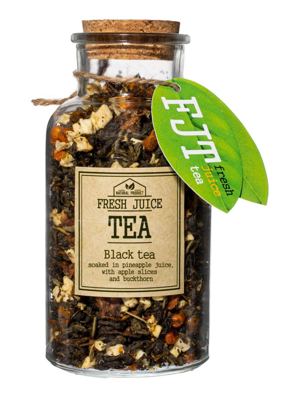 شاي أسود مع الأناناس والتفاح ونبق البحر 120 جرام